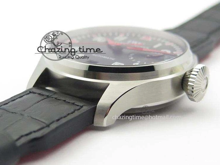 MIROTIME 0509 RelaxedFit Big Pilot Real PR IW500435 “Muhammad Ali” ZF Best Edition On Black Leather Strap A 7295